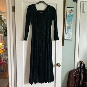Vintage Monsoon England Velveteen Dress 12